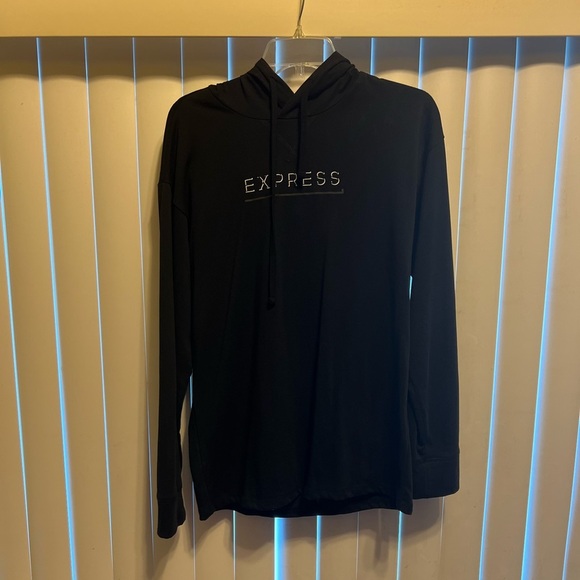 Express black Cotton lightweight Hoodie size S. Perfect condition, barely worn. - Picture 2 of 4